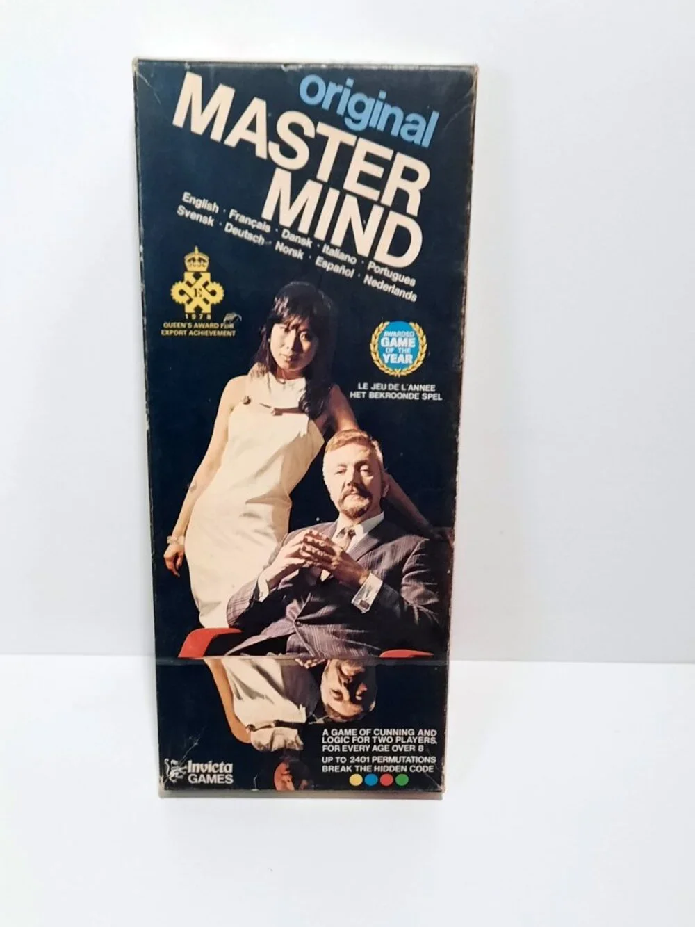 Vintage 1978 Invicta Super Master Mind Mastermind COMPLETE Board Game